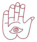 Southeastern Native American hand and eye motif