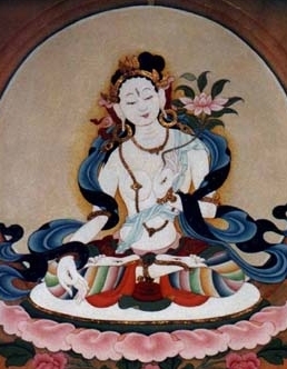 White Tara, divine mother, goddess of compassion (Kuan Yin?)