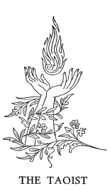 The Taoist chapter illustration - flaming hands