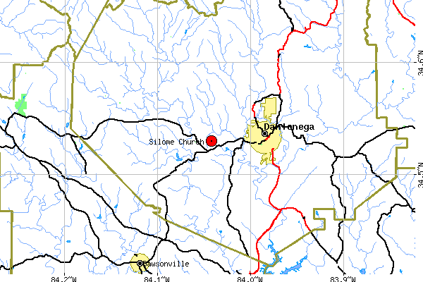 USGS map - Silome Church