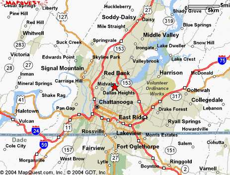 location of the Chickamauga mound