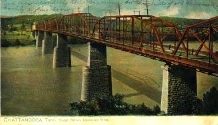 Walnut Street Bridge postcard: 